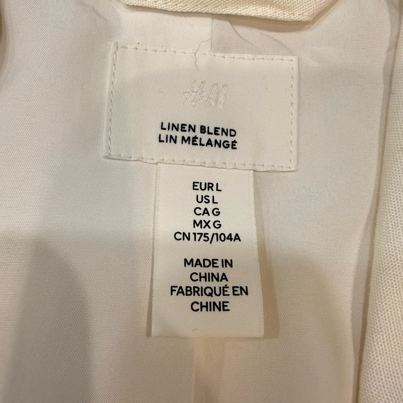 EUC H&M Linen-Blend Blazer – Large - Picture 5 of 7